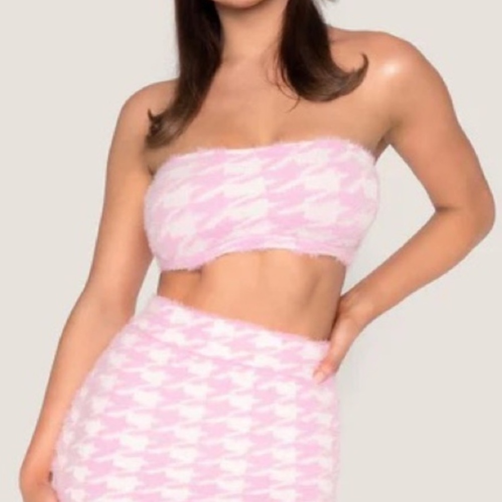 Meshki Soft Pink tube top sz-Med NWT